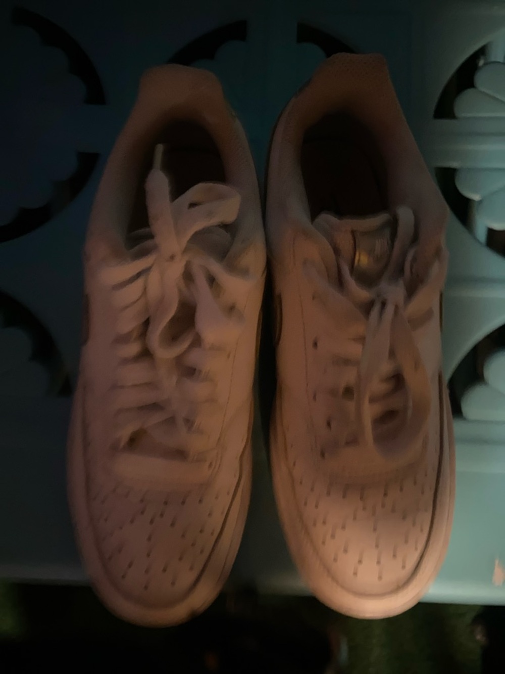 Nike White Sneakers with Holographic Swoosh - Picture 5 of 5